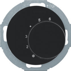 20262035 - R.clásico - termostato 1NA+1NF, negro HAGER Ean:4011334393504