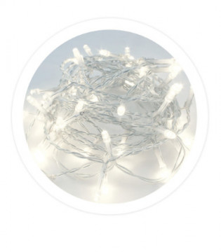 204600020 - 84333373064546Girand LED transparent 10m 8 Funktionen Kaltlicht