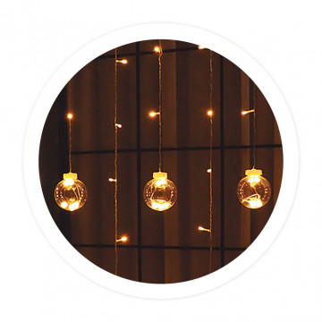 204605024 - 8433373072909 Cortine LED avec billes de 1,4 mx2