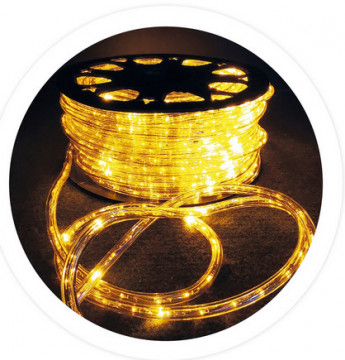 204610003 - 8433373065161Rolo de tubo LED flexível amarelo 48M