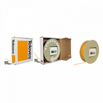 231535 -8424450187005 TELEVES - Maricón de Cliente de Fibra Óptico 4 Salidas, 4 fibra de 85m pre-conectado (1)(2)