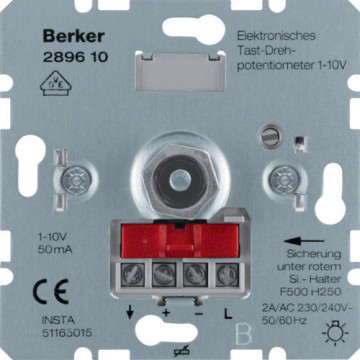 289610 - Potenciómetro putrefacción. 1-10V, c/ suave-lock HAGER Ean:4011334255956