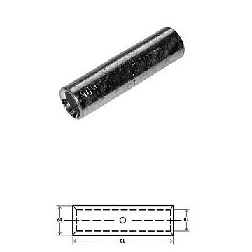 291120 - Conector topo DIN46341 estanhado 1,5-2,5 mm² 100uni