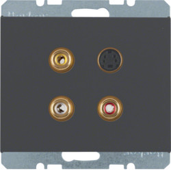 3315327006 - K.1/K.5 - tomada 3xRCA+S-video, antrc mt HAGER EAN:4011334330080