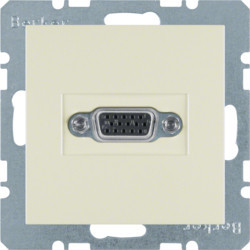 3315408982 - S.1/B.x - salida VGA, crema HAGER Ean:4011334341659