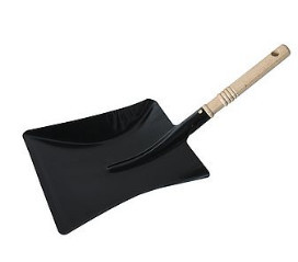 393006 - pelle en métal avec poignée en bois 1Uni