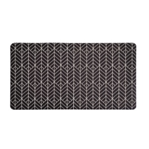 402040002 Tapete de cozinha em PVC 44 x 120 cm Preto/branco