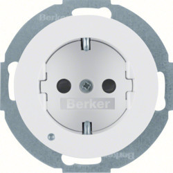 41092089 - R.X - Schuko C / LED Orient., White Hager Ean: 4011334369820