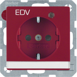 41106015 – Q.x – Schuko „EDV“ p-etq mit LED, Encr HAGER EAN:4011334361015