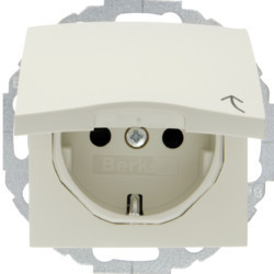 47448982 - S.1/B.x - Schuko c/tampa obtur., creme HAGER EAN:4011334280743