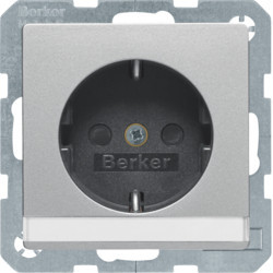 47496084 - q.x - schuko P. -etiq. Obtur, Aluminium Hager EAN: 401133443209