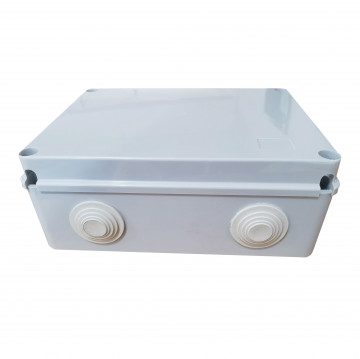 501000009 - 8433373073418Caixa de ligação quadrada 240x190x90mm IP55 Cinza