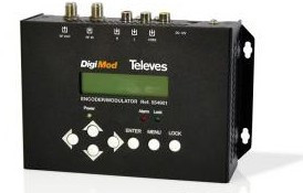 554912 DigiMod HD Encoder/Modulador DVB-T 1MUX/1C (47..862MHz). Entrada: 1e HDMI - MPEG2/4 + 1e USB. Instalação: Parede TELEVES