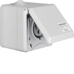 558101 - Conectar - tono.CEE saliente 3P 16A, blanco HAGER Ean:4011334333227