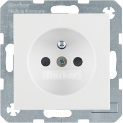 6765768989 - S.1/B.x - tomada FR obturad., branco HAGER EAN:4011334277439