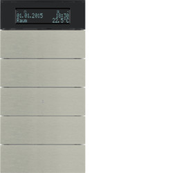 75665593 - B.IQ - BP Knx 5 TEC+término, inoxidable HAGER Ean:4011334257387