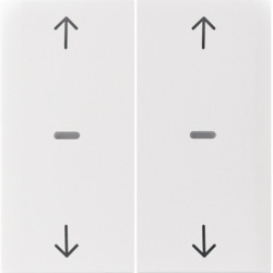 80961389 - BP KNX S/B COVER 2T C/BCU, arrows, BR HAGER EAN: 401133482260