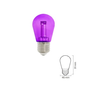 8683684223679 – FANTASY 2 W LILA E27 220–240 V LED-Farbbirne
