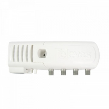 Amplificateur Auto-LTE 1E / (2S + TV) "F": 47 ... 694 / 782MHz G 20DB VS 101DBµV auto-adjustable + Alim. Preamppl. 12V-100MA (blister T1)