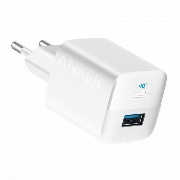 Anker - USB Charger - Power 33W - Fast Loading - USB -C outputs, USB -A - White color