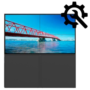 Anpassbares Kit - MxN-Videowand-Kit - Inklusive Monitore - Inklusive Bodenständer - Passen Sie Ihre Videowand individuell an