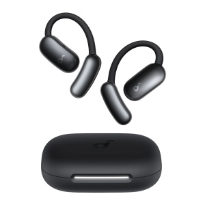 Auscultadores sem fios AeroFit 2 Air Soundcore - IA para tradução em tempo real - Carregamento sem fios | Turbo BASS - Personalização através da aplicação Soundcore - Resistente à água IP68