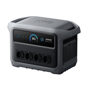 Batería portátil Anker Solix - Gran capacidad 1024Wh - Potencia salida 2000W | 2400W pico - Salidas y formas de recarga múltiples - 4000 ciclos de vida - Control a través la APP