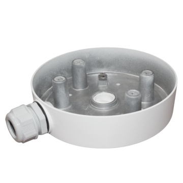 Boîte de connexion - pour les chambres à dôme - APT pour une utilisation en extérieur - Installation de plafond ou de mur - Câble blanc