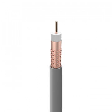 Cable Coaxial 1/2" LSFH Resistente UV DCA 7RtC Ø 2,7/11,5/15,0mm Gris