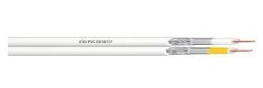 Cable coaxial mini SK0729plus Mellizo, 32VAtC Euroclass ECA e blindaje de clase A