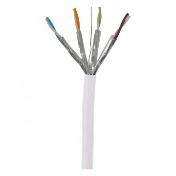 Cabo de Dados DK6000A U/FTP Cat 6A Cca Cu 23AWG LSFH Ø 6,9mm Branco