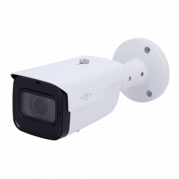 Câmara 4Mpx ULTRA IP - 1/2.9” Progressive CMOS - Compressão H.265+ / H.265 / H.264+ / H.264 - Lente Motorizada Varifocal 2.7~13.5 mm | WDR - Audio e Alarmes| IR LEDs Alcance 60 m - Impermeável IP67
