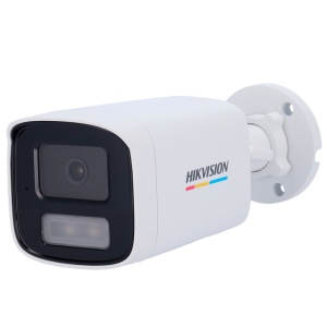 Câmara Bullet IP Hikvision gama Value - Resolução 4 MP (2560x1440) MP [%VAR%] - Lente 2.8 mm - Luz híbrida 50 m | ColorVu - Detecção de movimento 2.0 - PoE | IP67 | Microfone incorporado