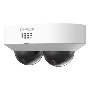 Câmara Dome Panorâmica IP gama I1 AI Avançado - Resolução 4 Mpx (2592x1520) - Lente 2.8 mm | Áudio | Alarmes | IV 30m - IA avançada:Perímetro, Facial, Contagem, Metadados - Grau de proteção IP66 e IK10 - PoE (IEEE802.3af)