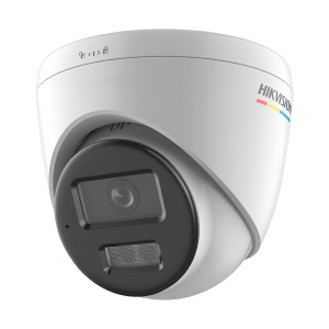 Câmara IP Turret da gama VALUE - Resolução 2 Mpx (1920x1080) | Lente 2.8 mm - IV 30 m | Luz branca 30 m | Microfone integrado - ColorVu 3.0: imagem a cores 24 horas - Detecção de movimento 2.0 - 120 dB WDR | PoE | Grau de proteção IP67