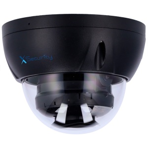 Caméra IP X-Security - 6 mégapixels (3288x1850) - lentille fixe 2,8 mm - WDR 120DB | Dual Light (IV 30m et Lumière blanche 30m) - Wizsense, avec classification des personnes et des véhicules - MicroSD 256 Go / IP67 & amp; IK10