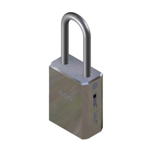 Candado inteligente S5 - Apertura con llave física - Sin necesidad de batería (alimentado con llave) - Viga: 8 (Ø) x 60 (Al) mm - Fabricado en cromo pulido - Interior IP21