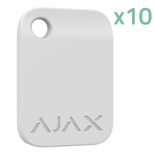 Chavero de acesso sem contato - 10 unidades - Tecnologia Mifare DESFire® - Compatível com o KeyPad Plus e o KeyPad TouchScreen - Máxima segurança e rápida identificação do usuário - Cor branco -