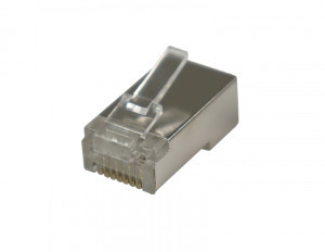 Conector Par de Cobre RJ45 Ftp Gato 6 - Masculino, Caja de plástico
