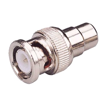 Connecteur - BNC Macho - RCA femelle - 25 mm (FO) - 10 mm (AN) - 5 g
