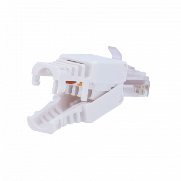 Connecteur de câble UTP - Connecteur de sortie RJ45 - Catégorie compatible UTP 6 - Installation facile sans outils