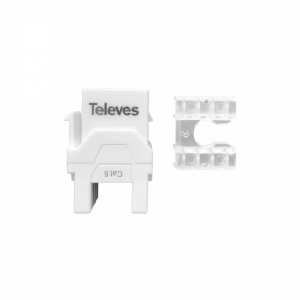 Connecteur de paire de cuivre RJ45 UTP Cat 6 - Femelle 90º / 180º. Monter sur / sans outil, noir, boîte en plastique