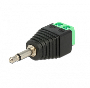 Connecteur - Jack 3,5 mm mono - sortie + / 2 bornes - 41 mm (FO) - 14 mm (AN) - 5 g