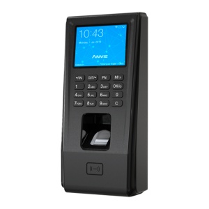Controlo de acesso e presença - Impressão digital, cartão EM e PIN - 3.000 utilizadores | 50.000 registos - TCP/IP e Wiegand - 2.4" TFT | Controlador integrado - CrossChex Standard / Cloud