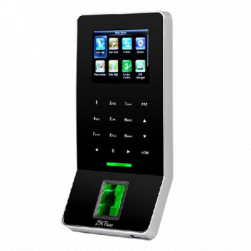 Controlo de presença e acesso - Impressão digital do sensor BioID, cartão EM e PIN - 3.000 impressões | 30.000 registos - 2.4" TFT | TCP/IP, WiFi, USB, RS485 e Wiegand - Suave. Assiduidade: ZKBioTime8