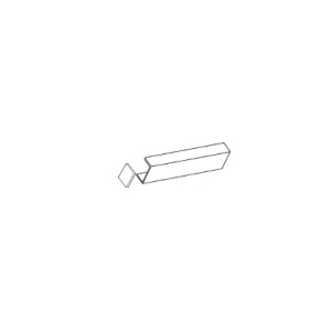 Cor002 -W - Aluminum Profile 2mt Canto Lada White