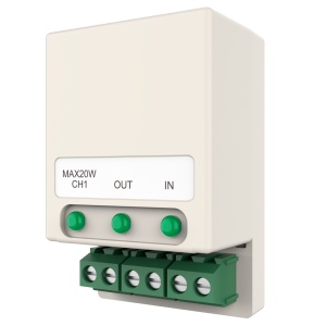 Distribuidor para edifícios - 1 grupo de 2 fios HD - Alimentar até 1 monitor de 2 fios HD - Alimentação com DS-KAD706xEY - Hubs em cascata - Tamanho para caixa de mecanismo padrão