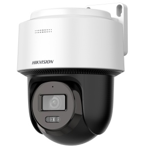Dome Motorizada IP PT Hikvision gama VALUE - Resolução 4 Mpx (2560x1440) - Alcance da luz híbrida 30 m - Microfone e altifalante integrados - Detecção de movimento 2.0 - IP66 | MicroSD | PoE | Tamanho reduzido