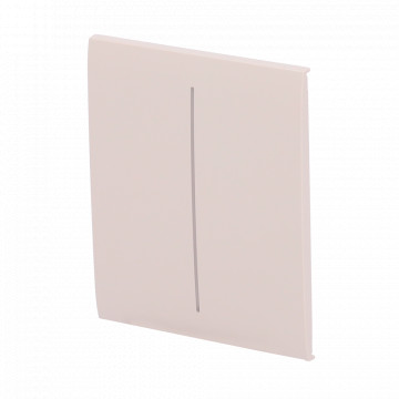 Dual-Lichtschalter-Touchpanel – kompatibel mit AJ-LIGHTCORE-2G – LED-Hintergrundbeleuchtung – kontaktloses Touch-Center-Panel – Elfenbeinfarbe – Ajax – LightSwitch CenterButton