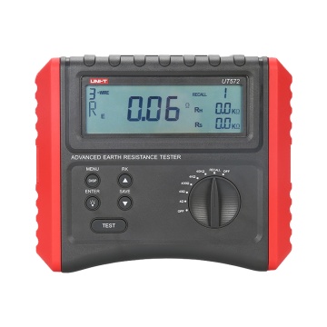 Earth Resistance Meter - LCD View - Earth Resistance Measurement up to 40KΩ - Soil Resistivity Measurement Up to 40kΩ - Data Storage - Automatic